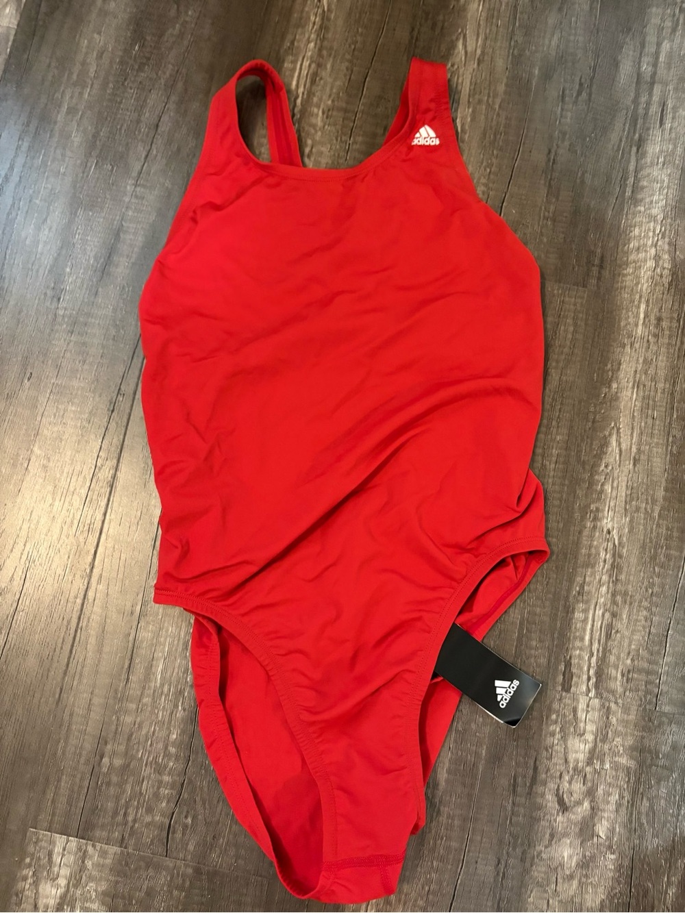 Adidas Red One-Piece Swimsuit